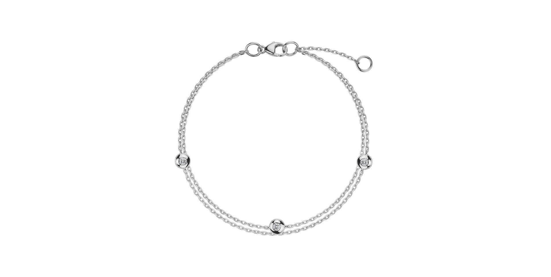 Diamond bracelet Double Dots