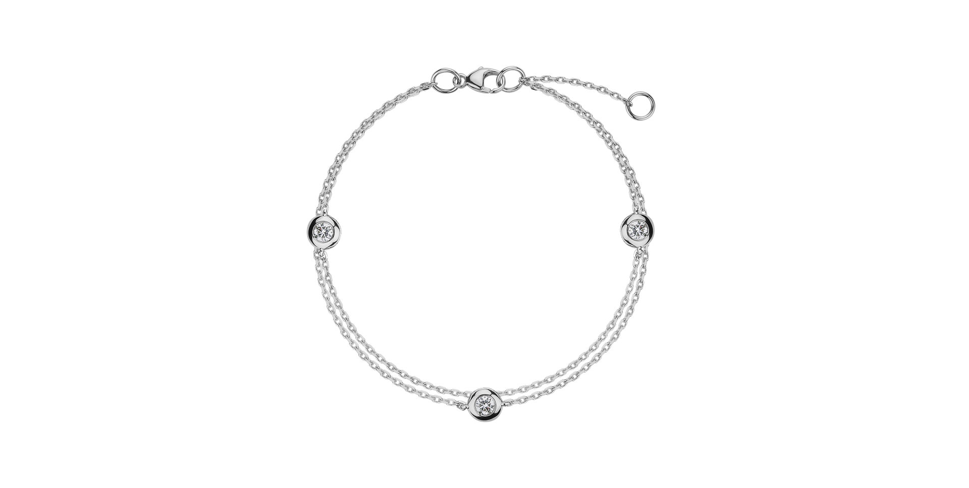 Diamond bracelet Double Dots