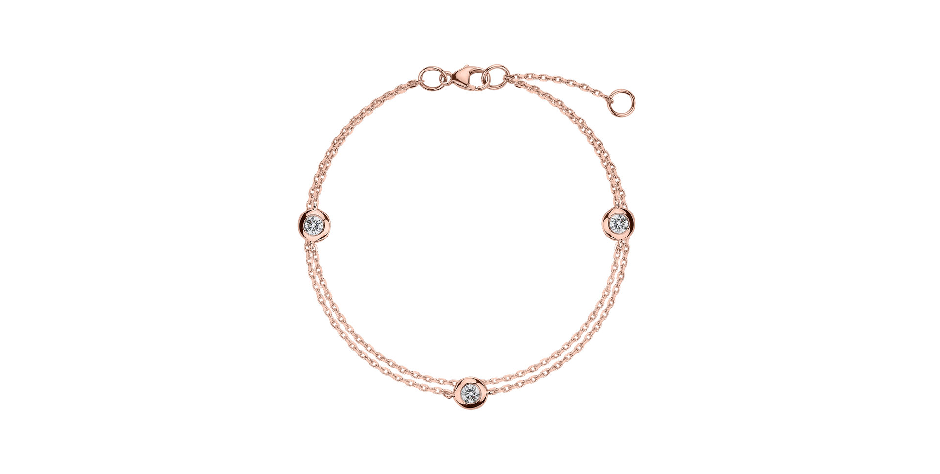 Diamond bracelet Double Dots