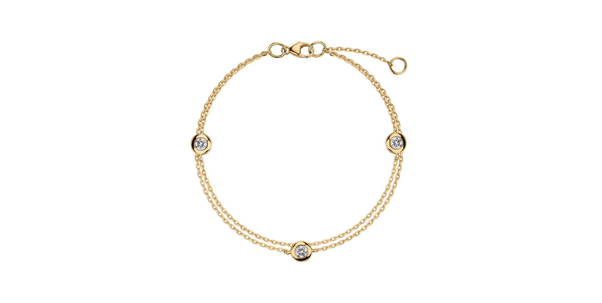 Diamond bracelet Double Dots