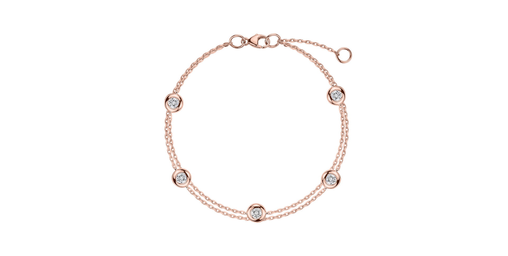 Diamond bracelet Double Dots