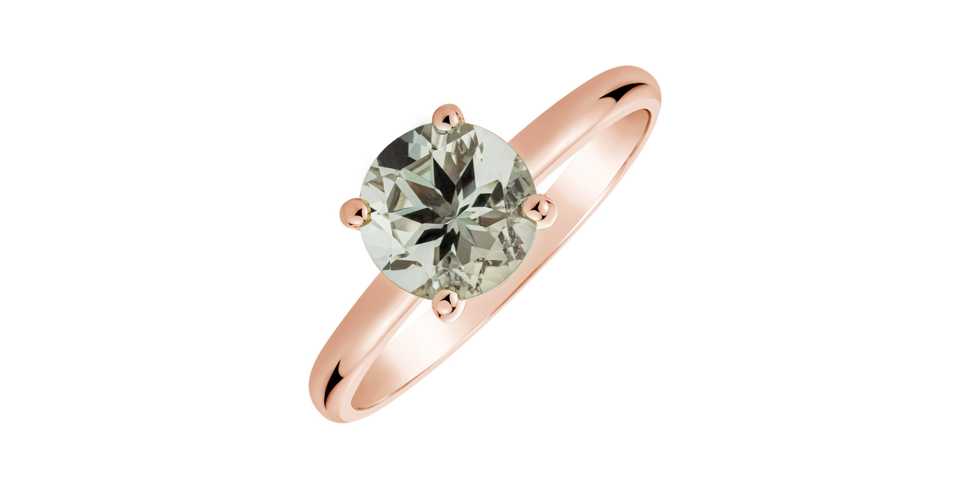 Ring with Amethyst Green Bonbon