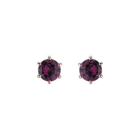 Earrings with Rhodolite Vesper Romance