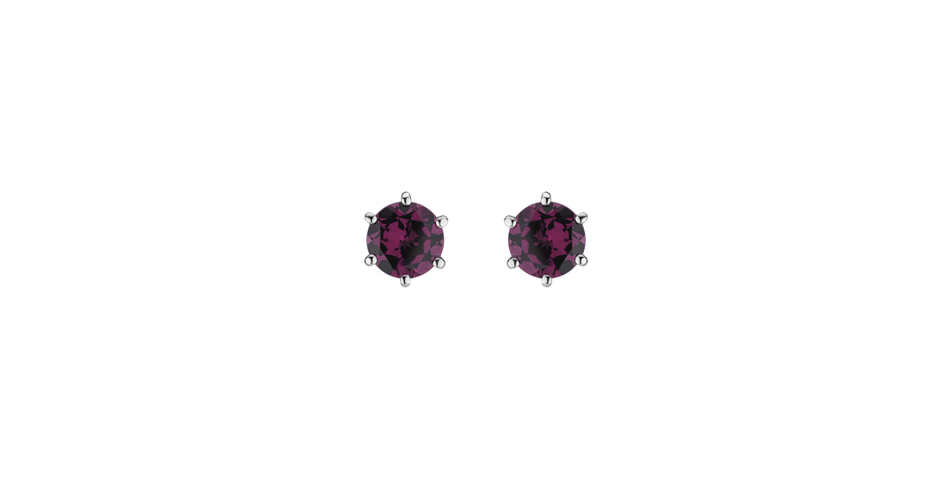 Earrings with Rhodolite Vesper Romance