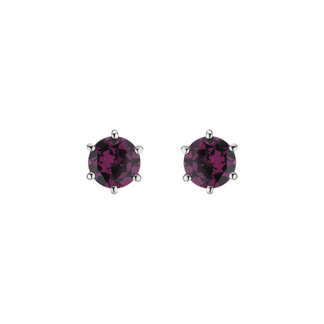 Earrings with Rhodolite Vesper Romance