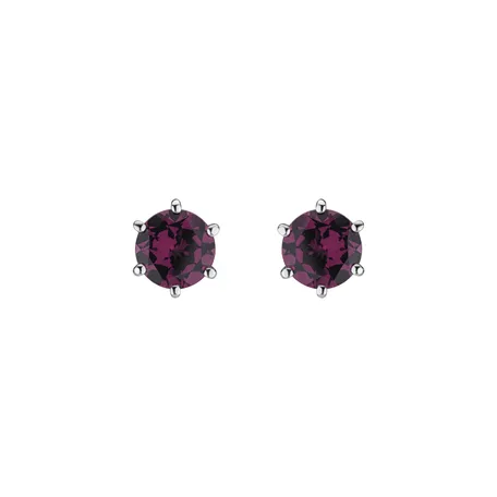 Earrings with Rhodolite Vesper Romance