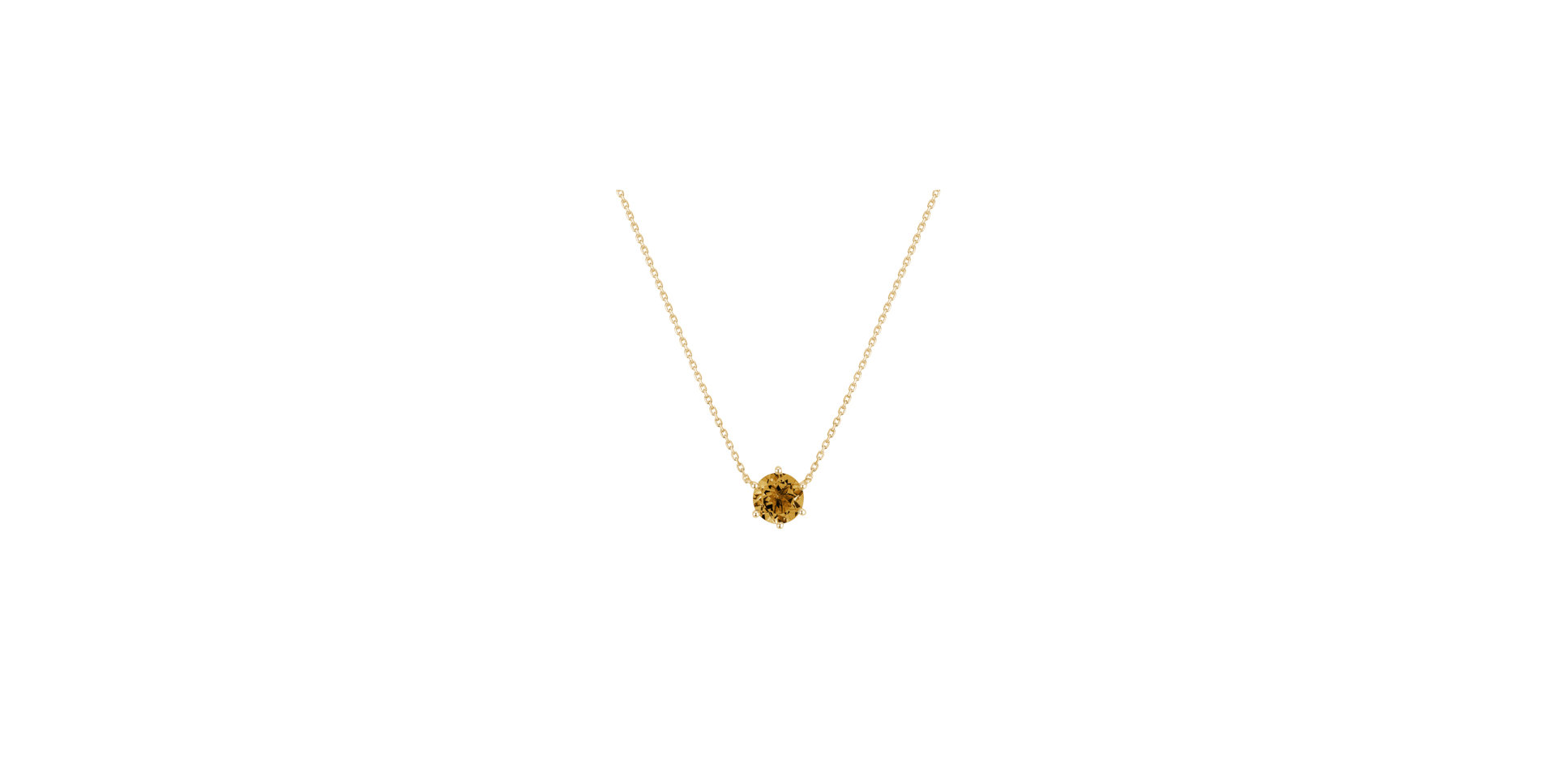 Necklace with Citrine Essential Drop