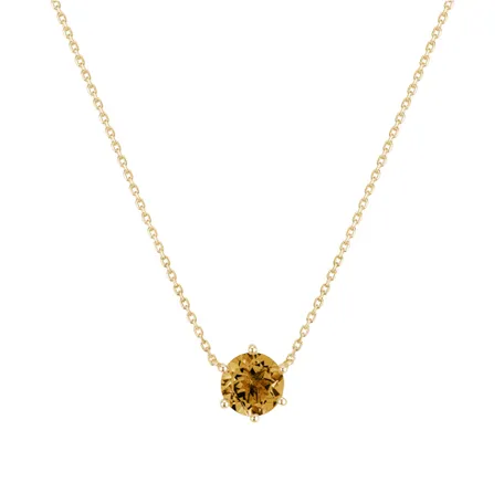 Necklace with Citrine Essential Drop