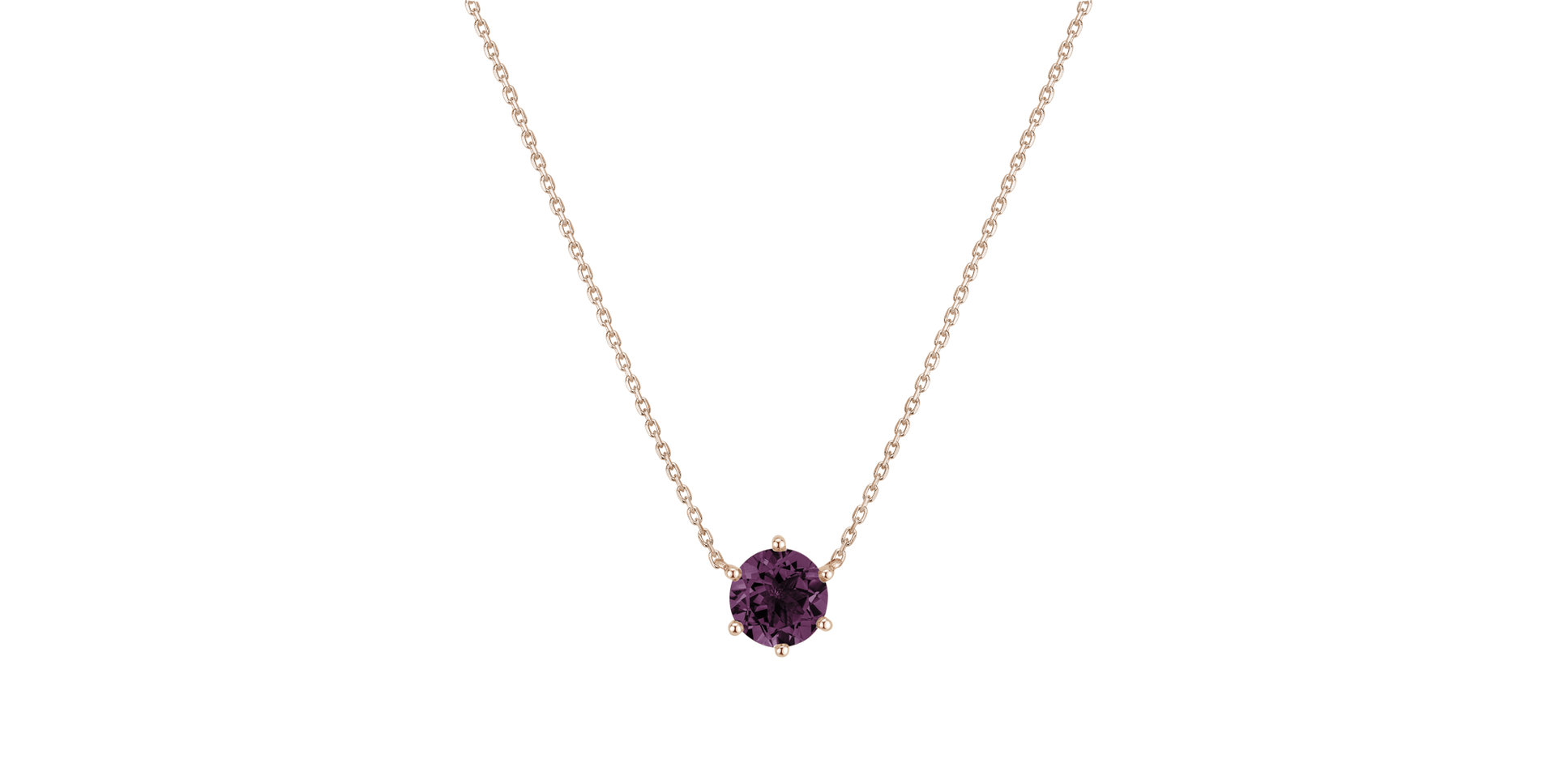 Necklace with Rhodolite Essential Drop