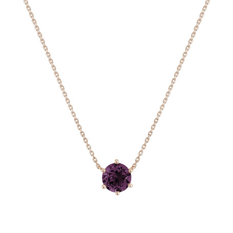 Necklace with Rhodolite Essential Drop