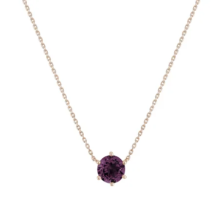 Necklace with Rhodolite Essential Drop