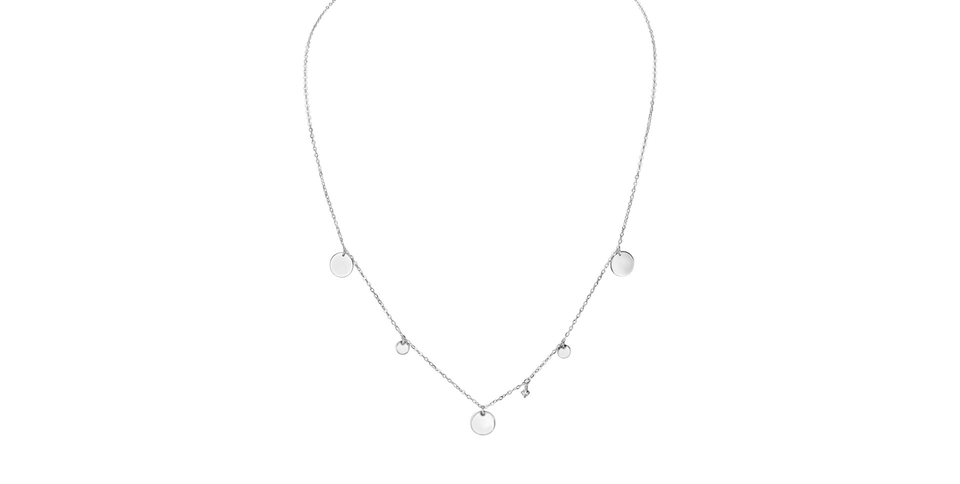 Diamond necklace Circles of Hearth