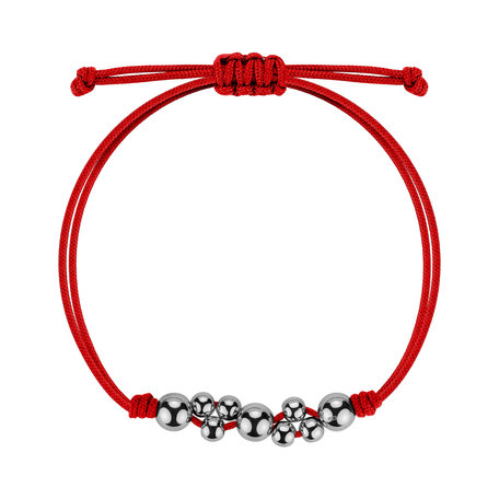 Bracelet with cord Bubble Shamballa