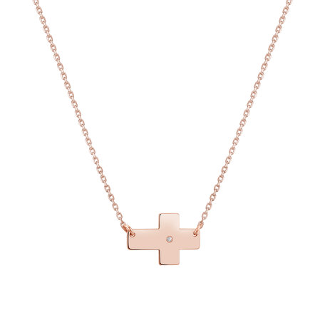 Diamond necklace Cross of Devotion