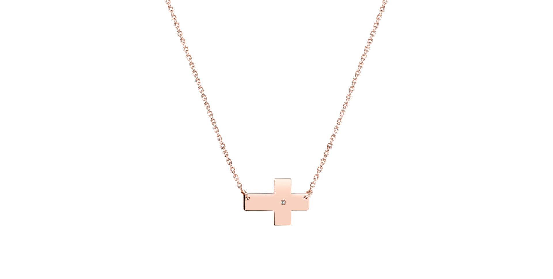 Diamond necklace Cross of Dedication