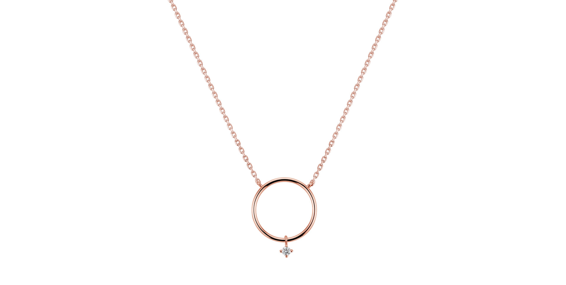 Diamond necklace Circle of Luck