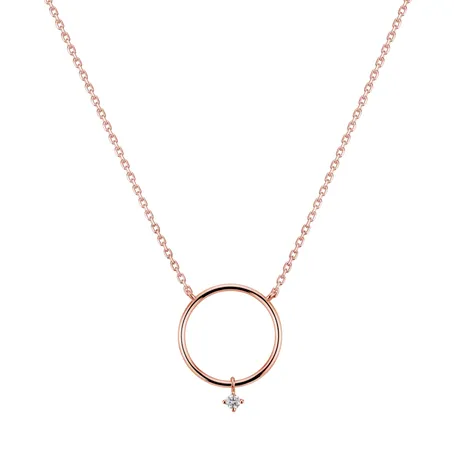Diamond necklace Circle of Luck