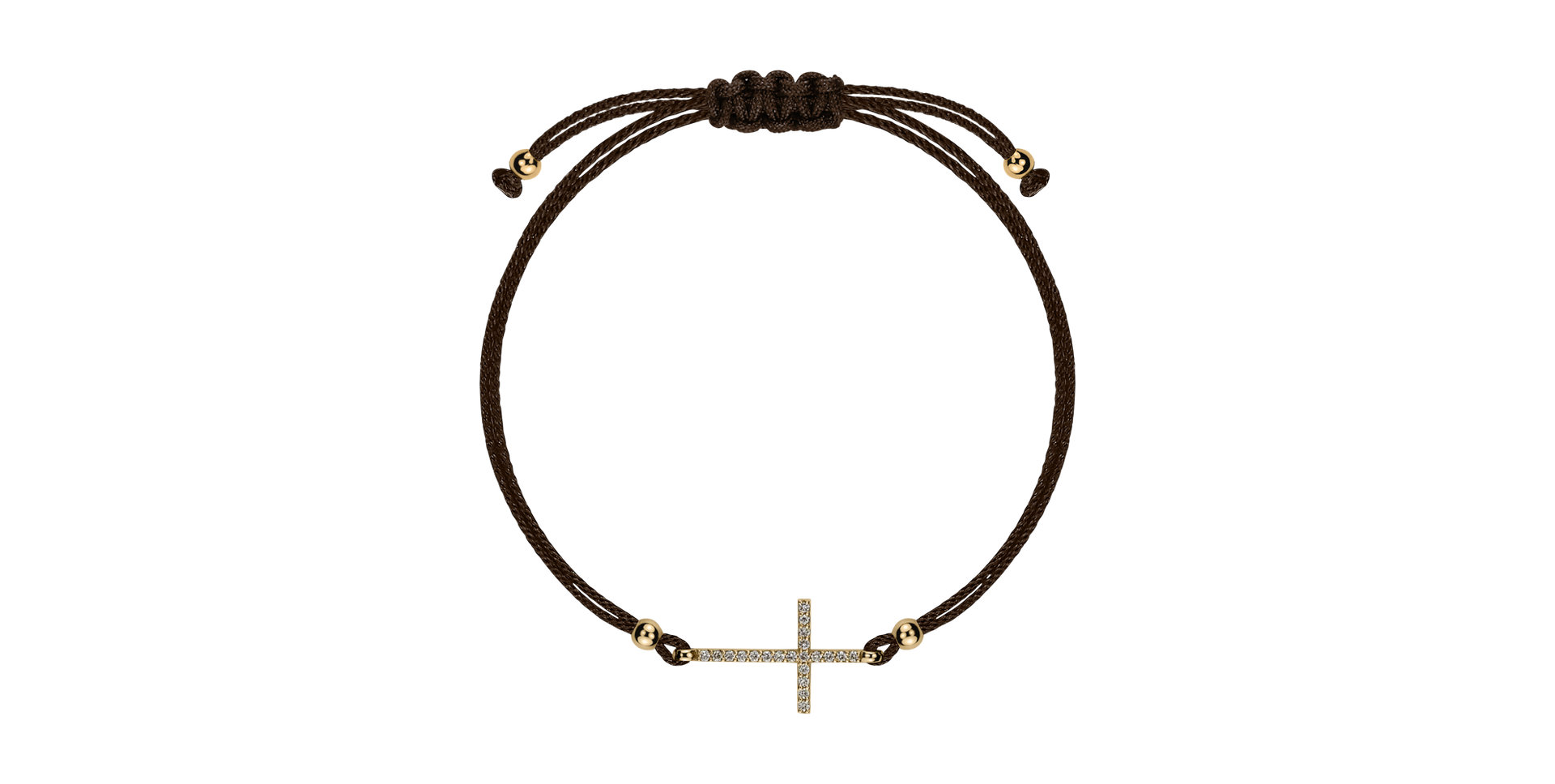Bracelet with diamonds Forever Cross