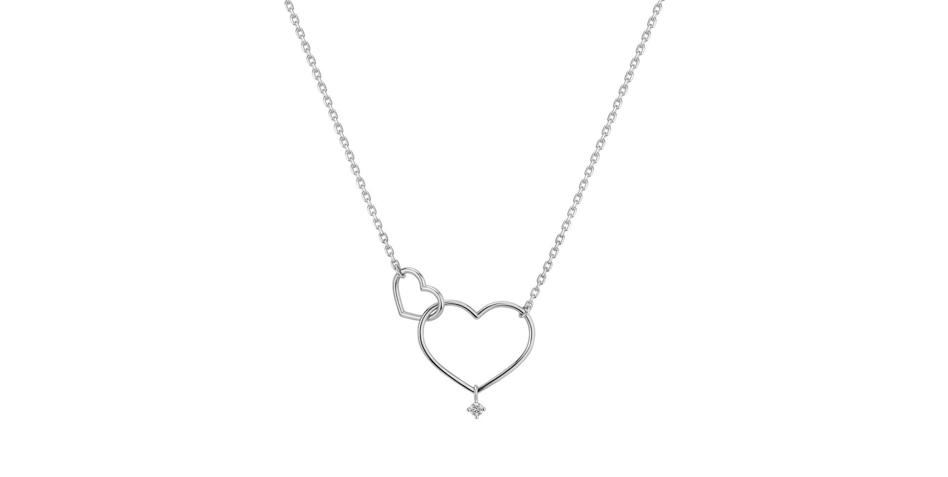 Diamond necklace Double Love