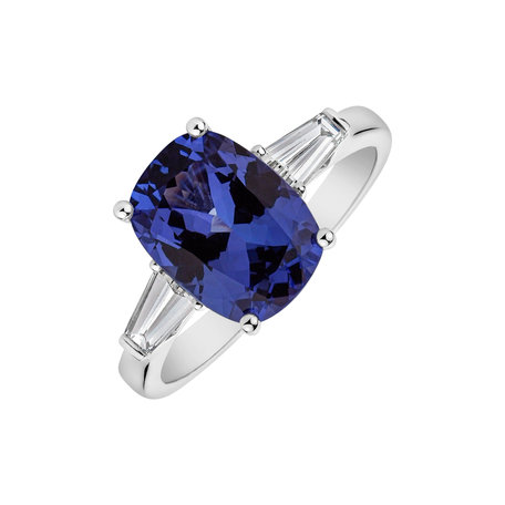 Diamond ring with Tanzanite Egliate