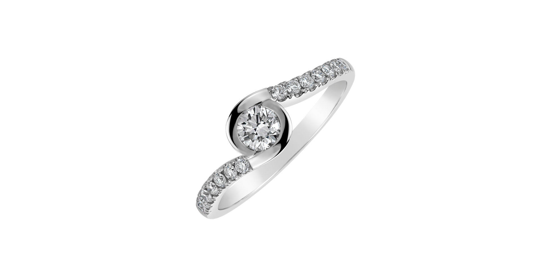 Diamond ring Love Twist