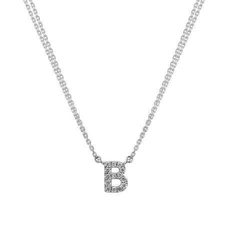 Diamond necklace Shiny Alphabet