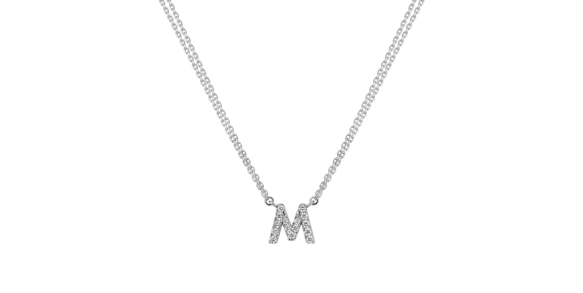 Diamond necklace Shiny Alphabet