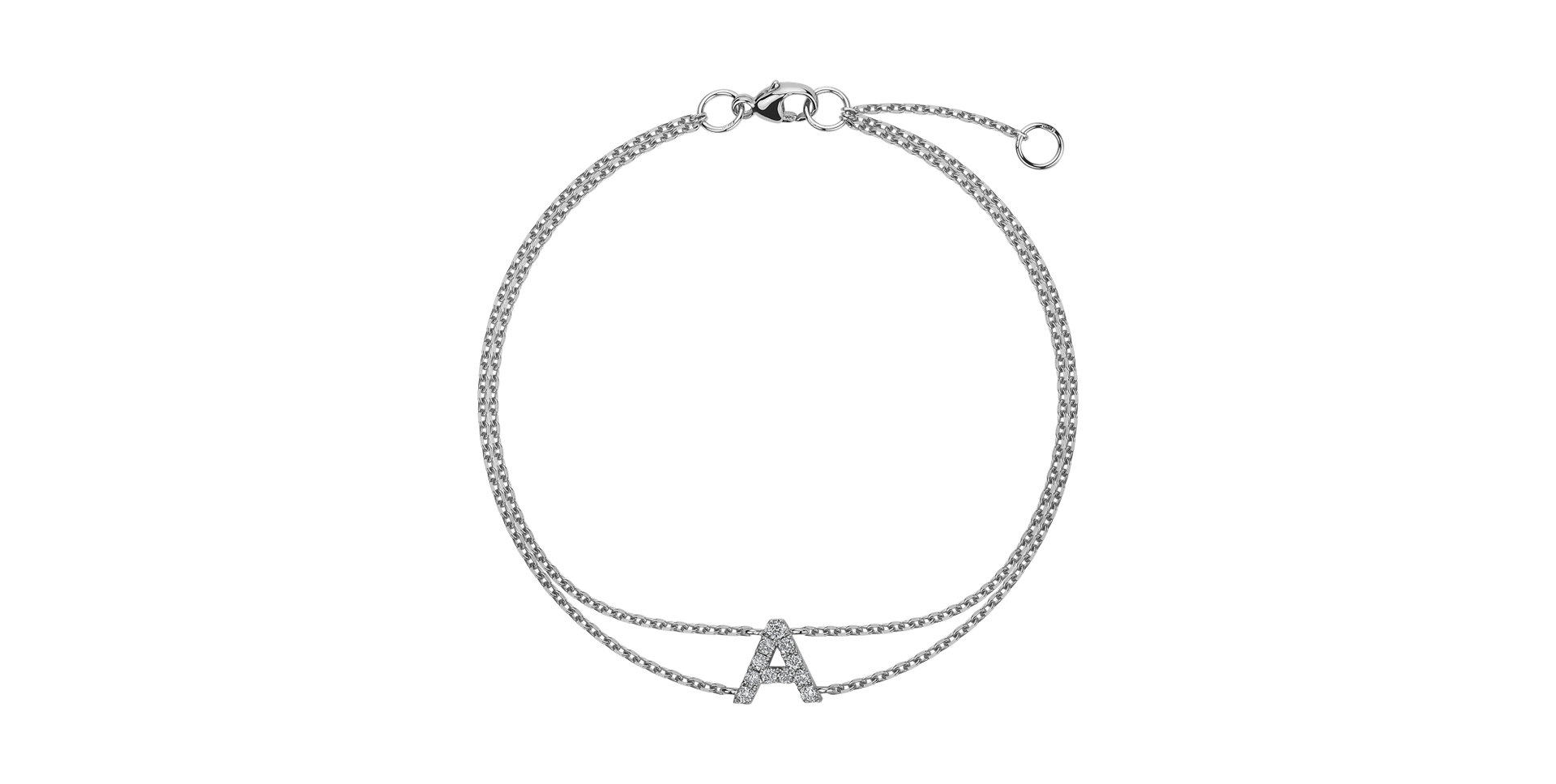 Bracelet with diamonds Alphabet Constellations
