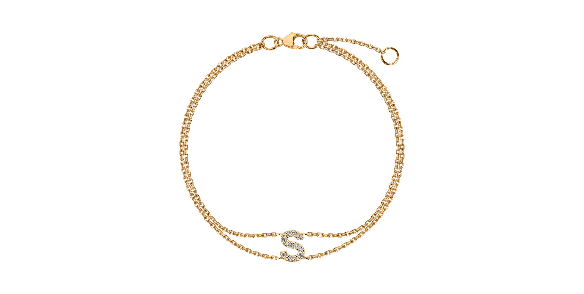 Bracelet with diamonds Alphabet Constellations
