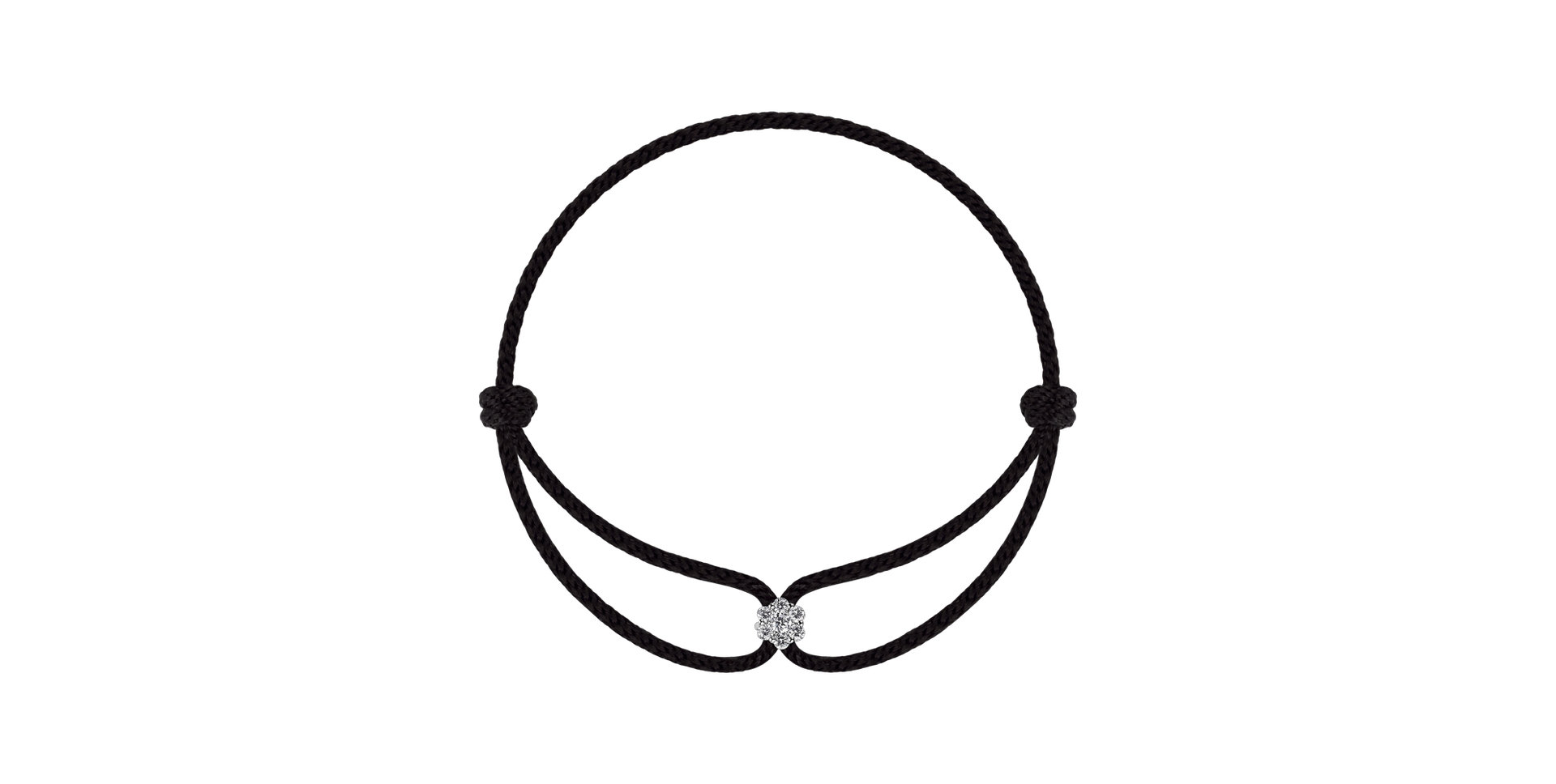 Bracelet with diamonds Deep Snow