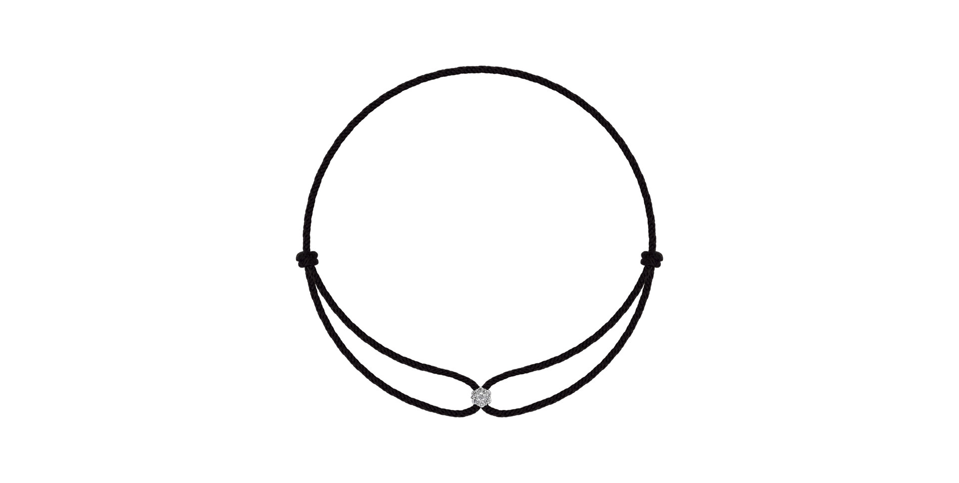 Bracelet with diamonds Deep Snow