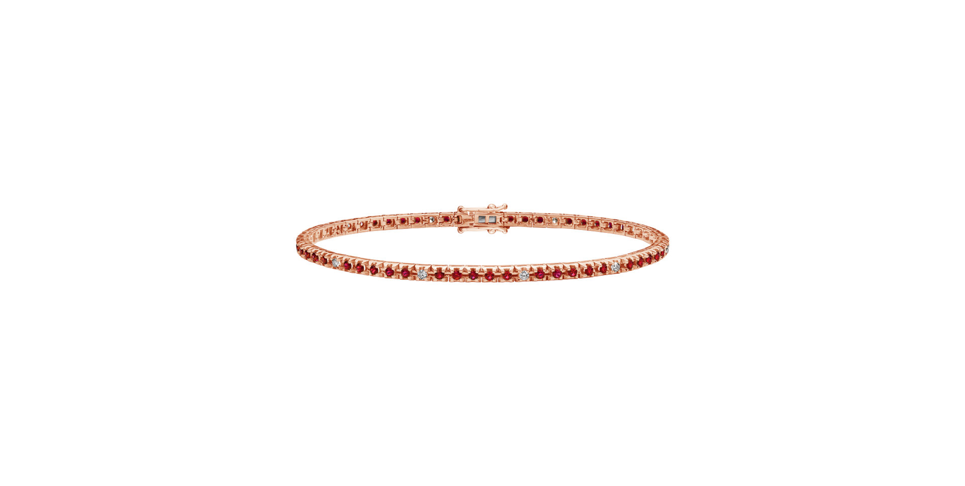 Diamond bracelet with Ruby Ralana