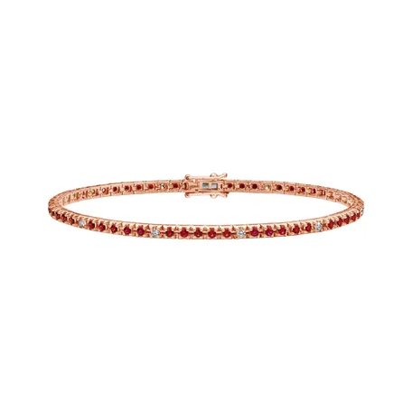 Diamond bracelet with Ruby Ralana