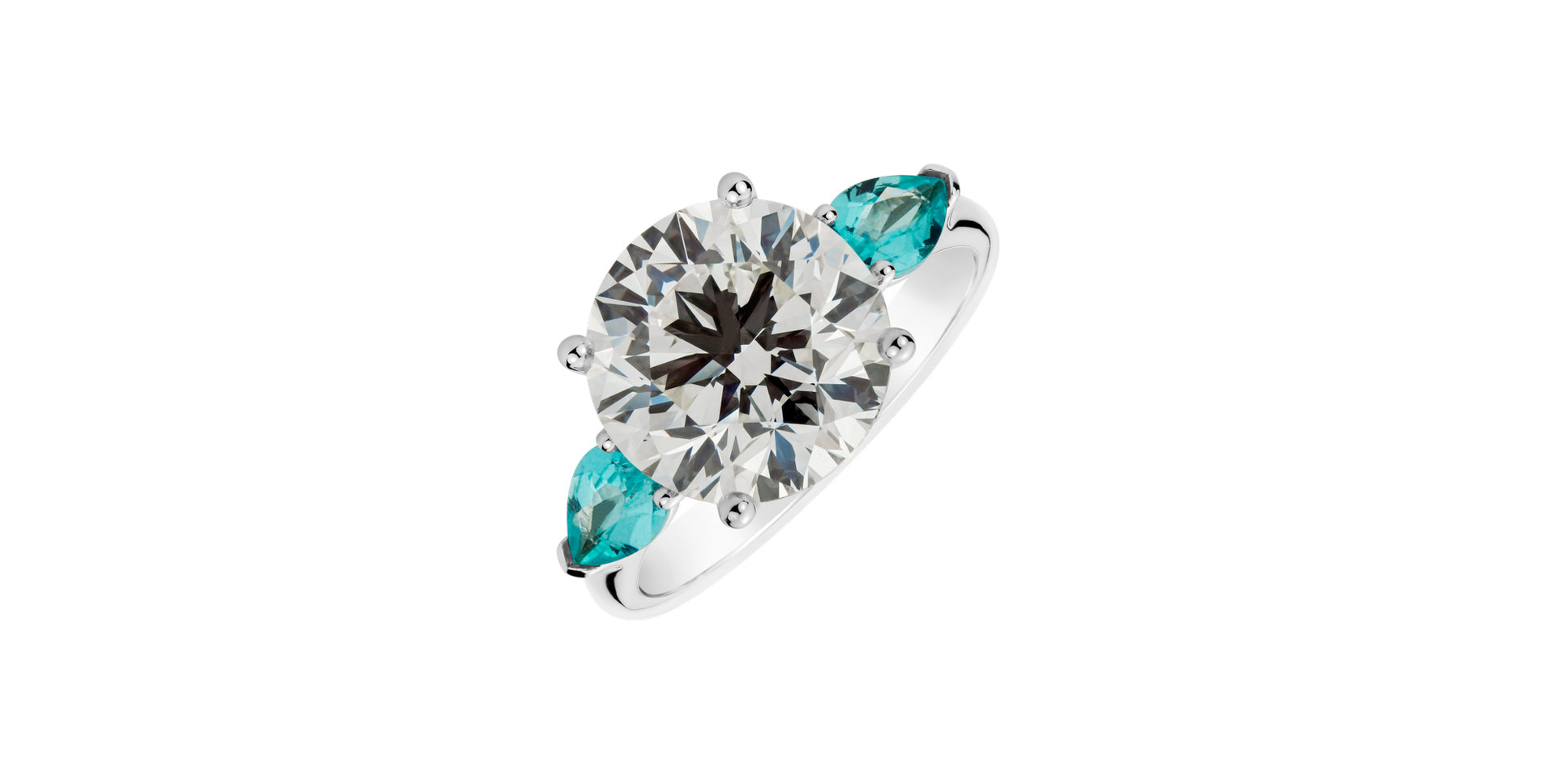 Diamond ring with Paraiba The Enlightened