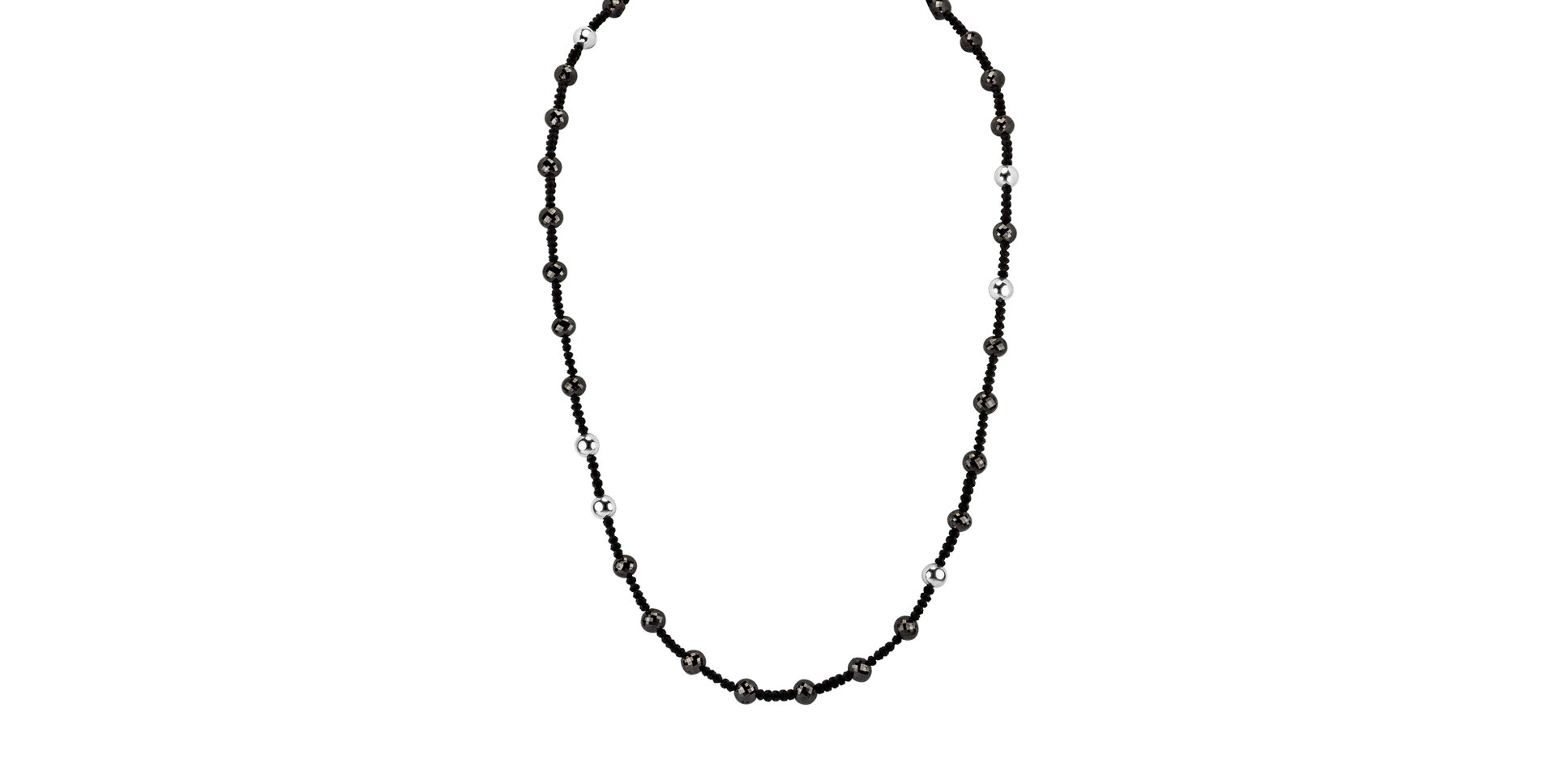 Necklace with black diamonds Dark Elegance