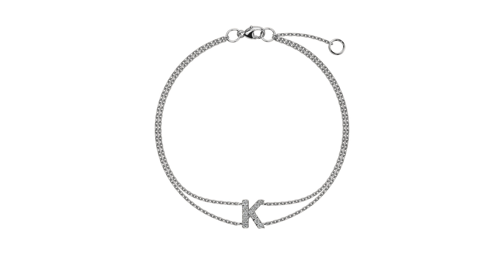 Bracelet with diamonds Alphabet Constellations