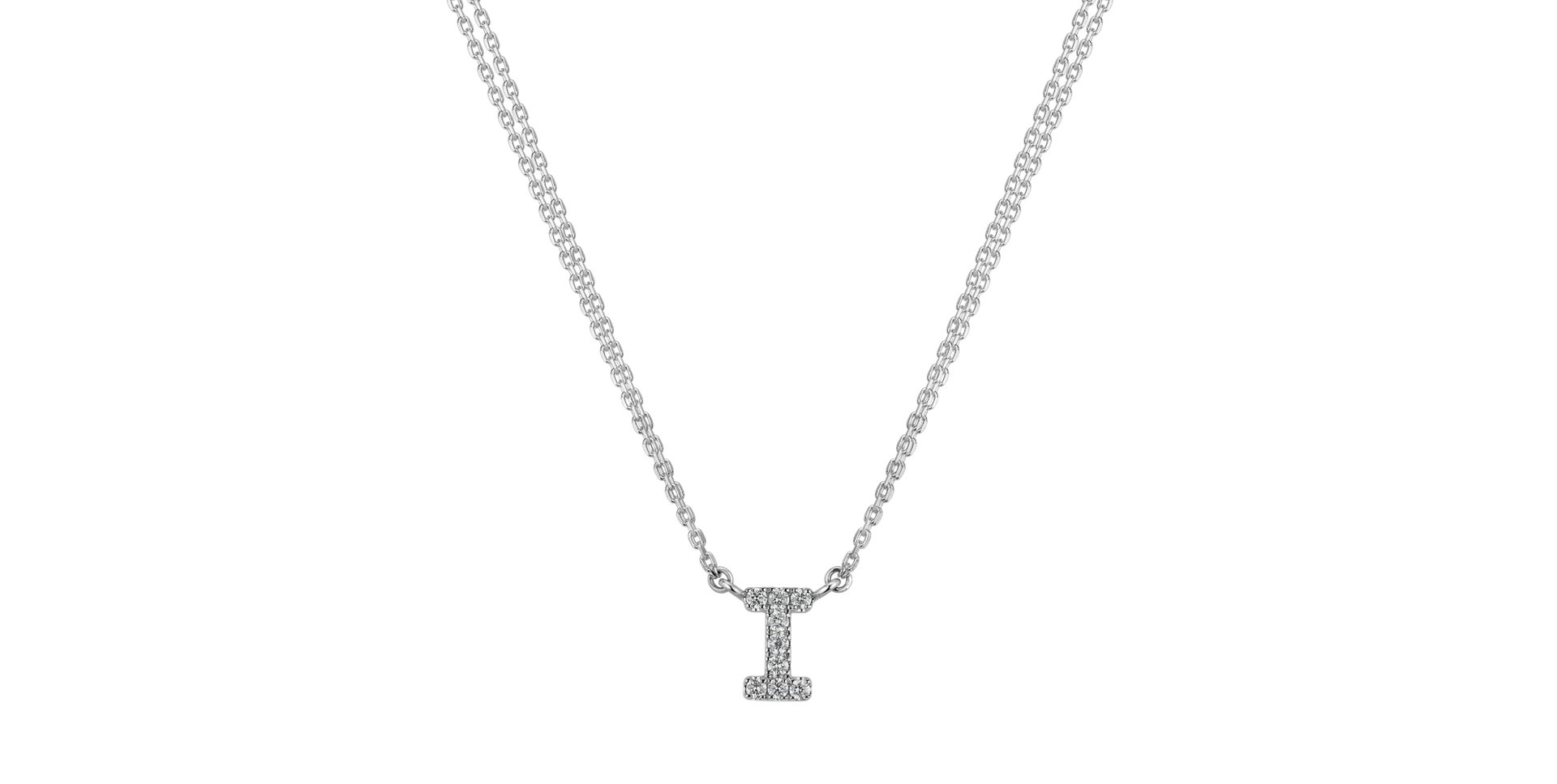 Diamond necklace Shiny Alphabet