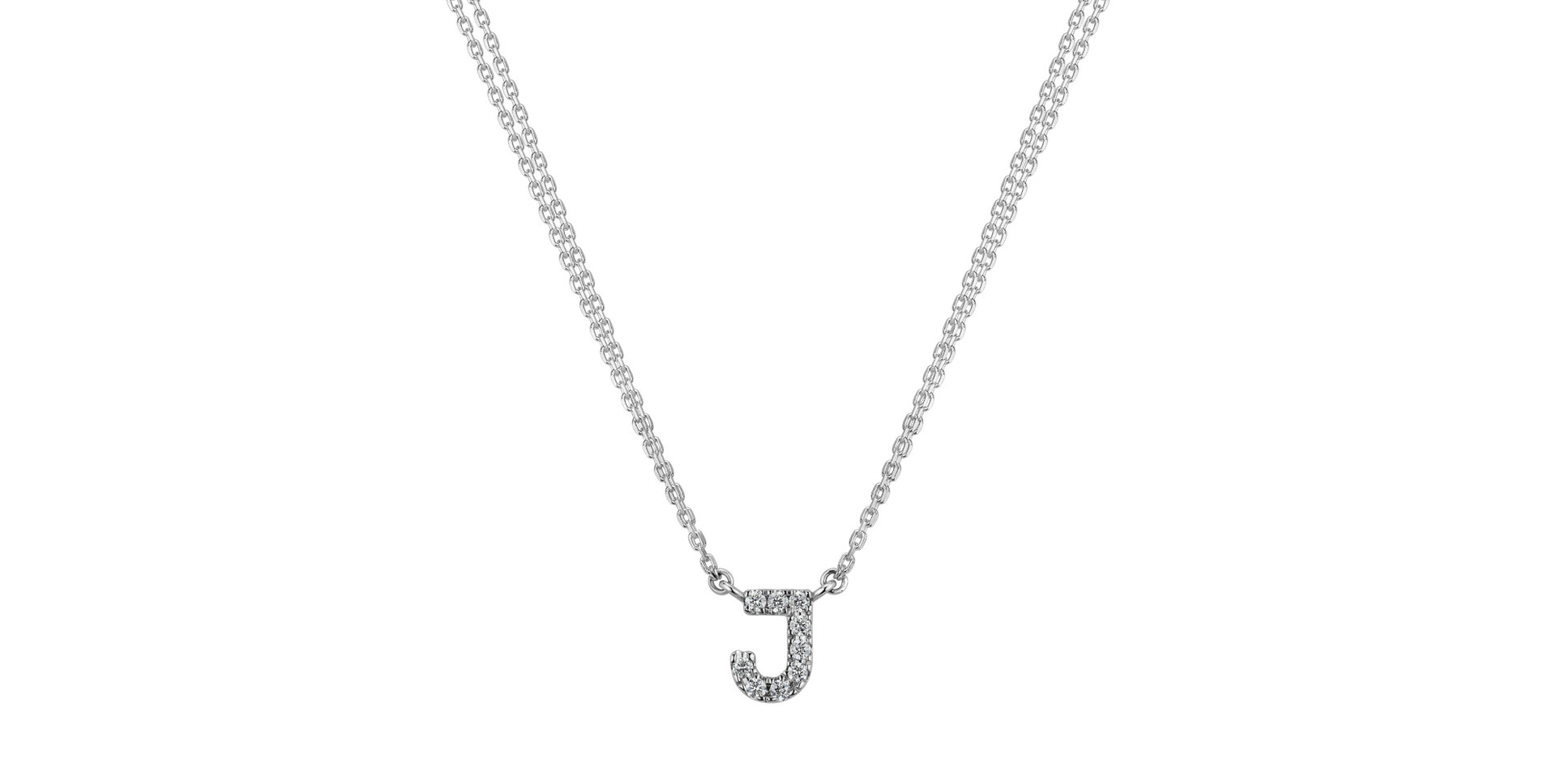 Diamond necklace Shiny Alphabet
