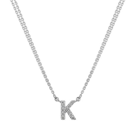 Diamond necklace Shiny Alphabet