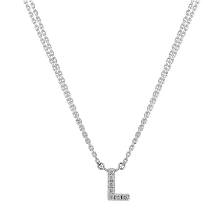 Diamond necklace Shiny Alphabet