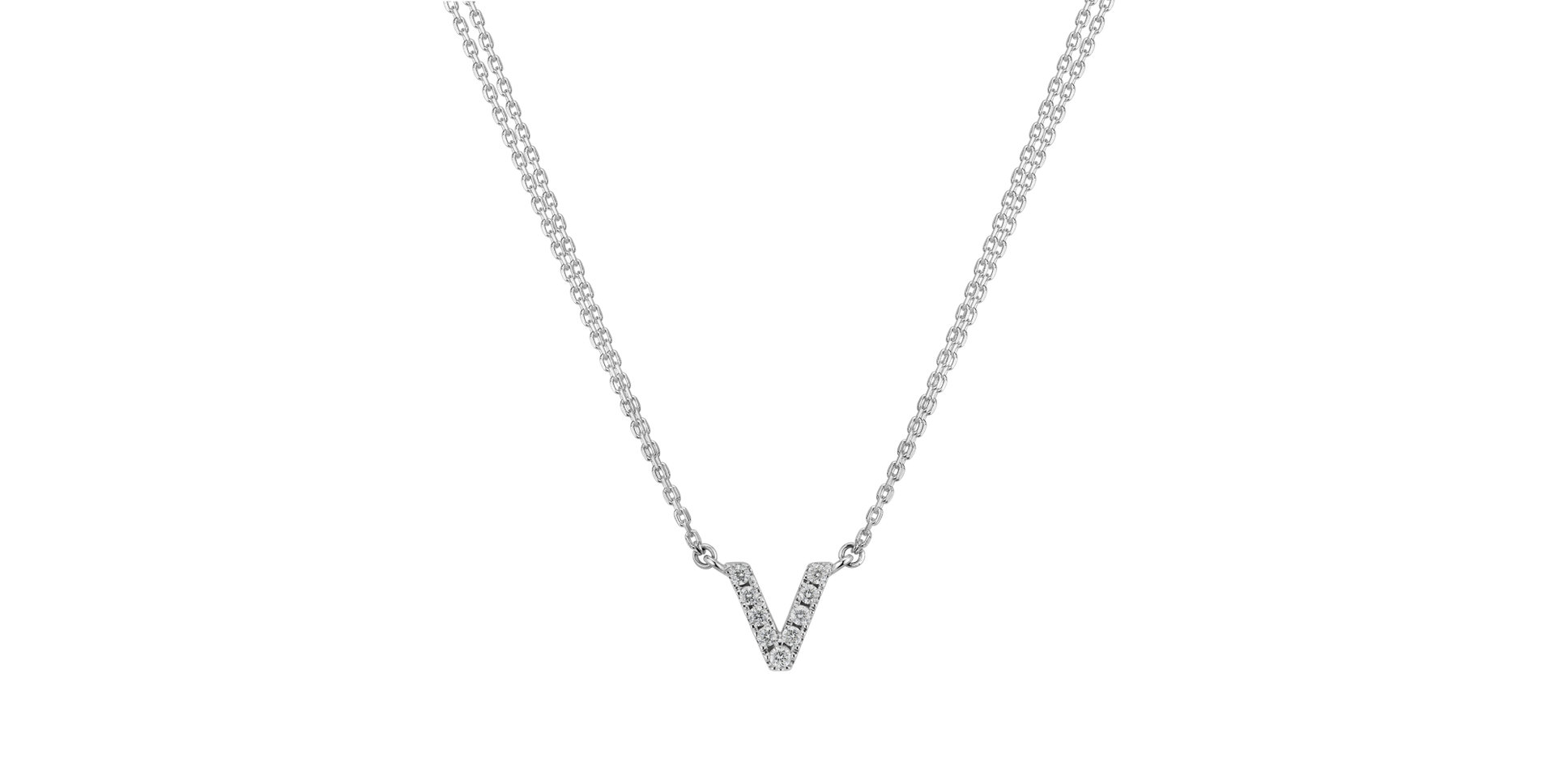 Diamond necklace Shiny Alphabet