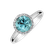 Diamond ring with Tourmalíne Noble Allure3