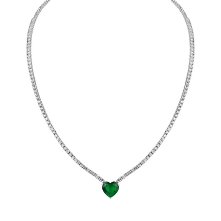Diamond necklace with Emerald Gremory