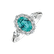 Diamond ring with Paraiba Princess Delight4