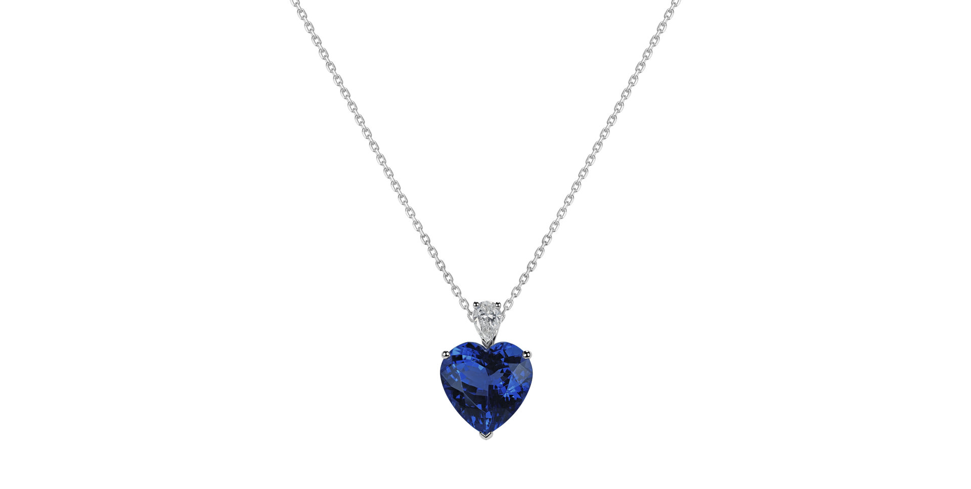 Diamond necklace with Tanzanite Euphoric Passion