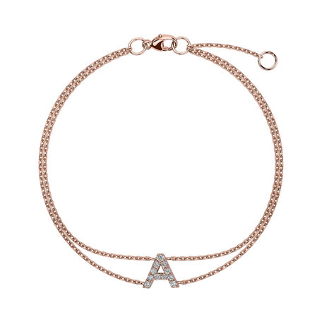 Bracelet with diamonds Alphabet Constellations