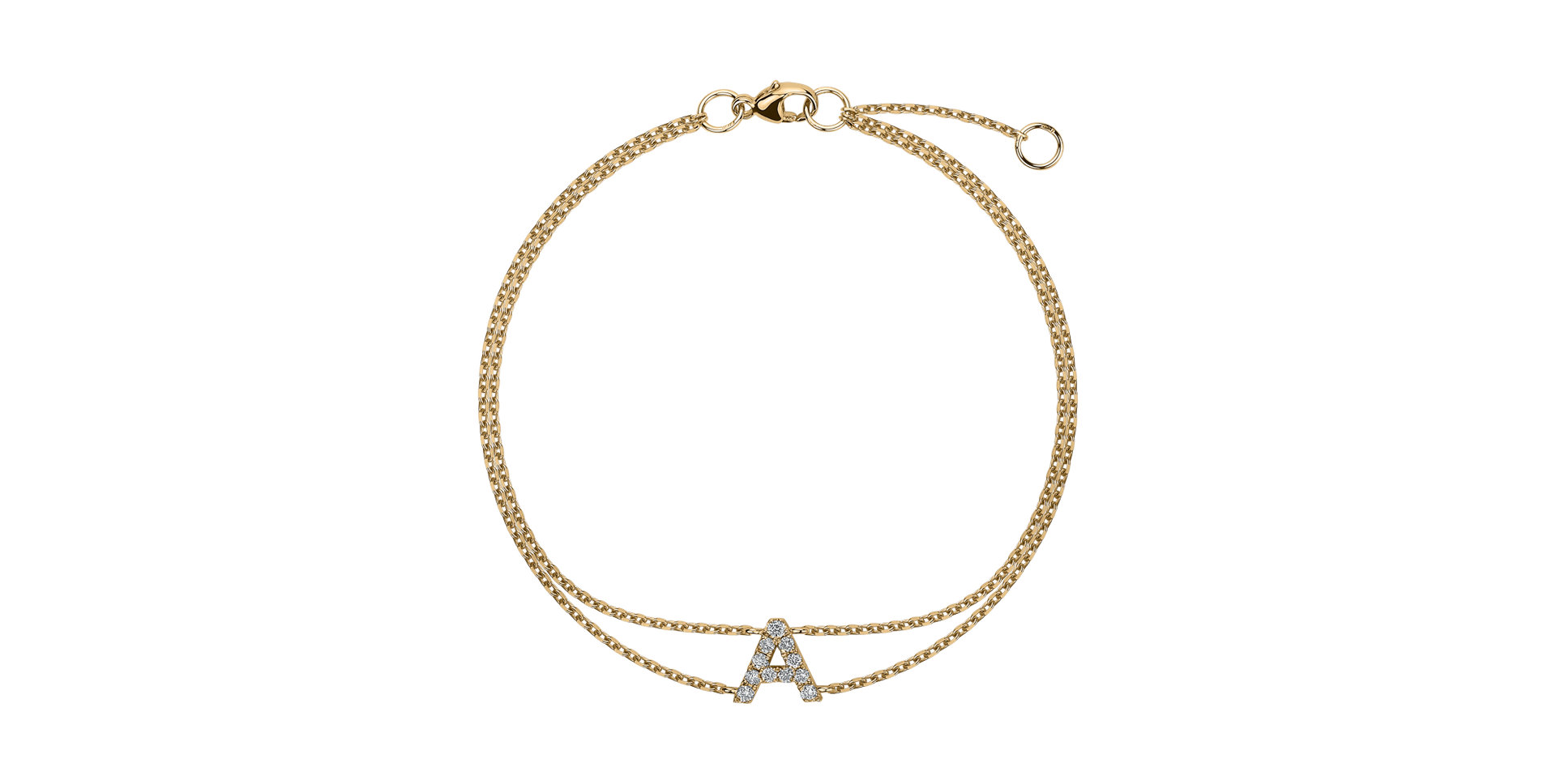 Bracelet with diamonds Alphabet Constellations