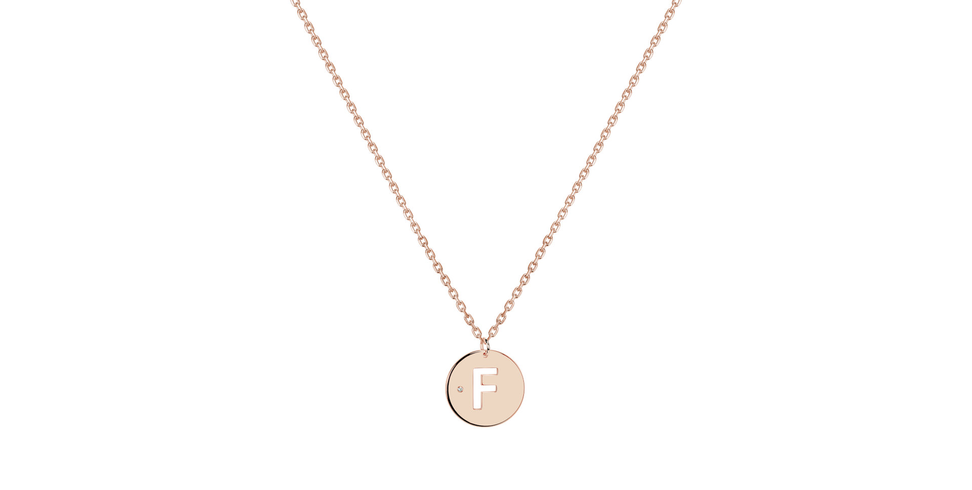 Diamond necklace Cut Coins F