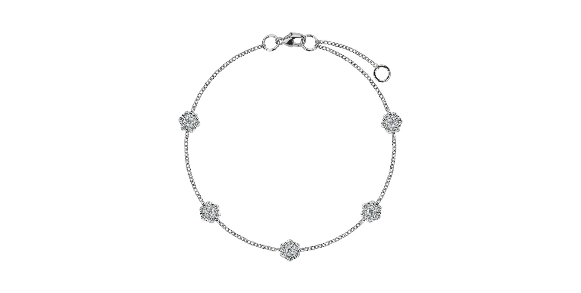 Bracelet with diamonds Evening Sky