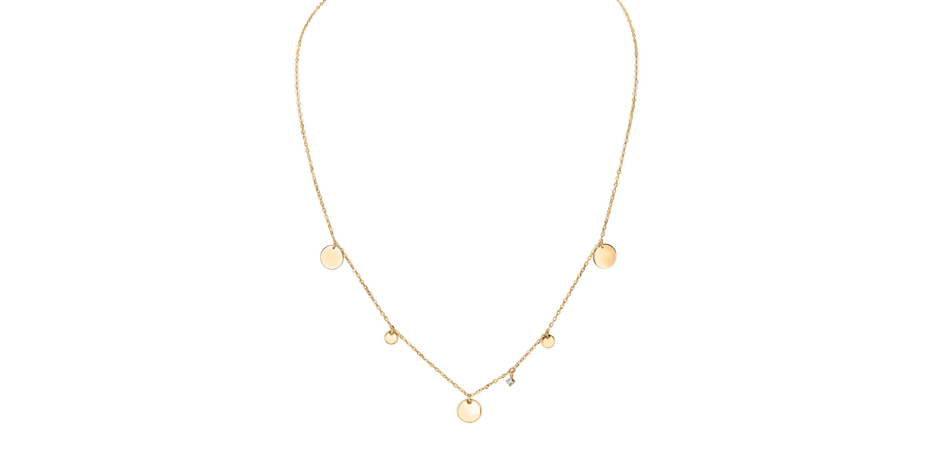 Diamond necklace Circles of Hearth